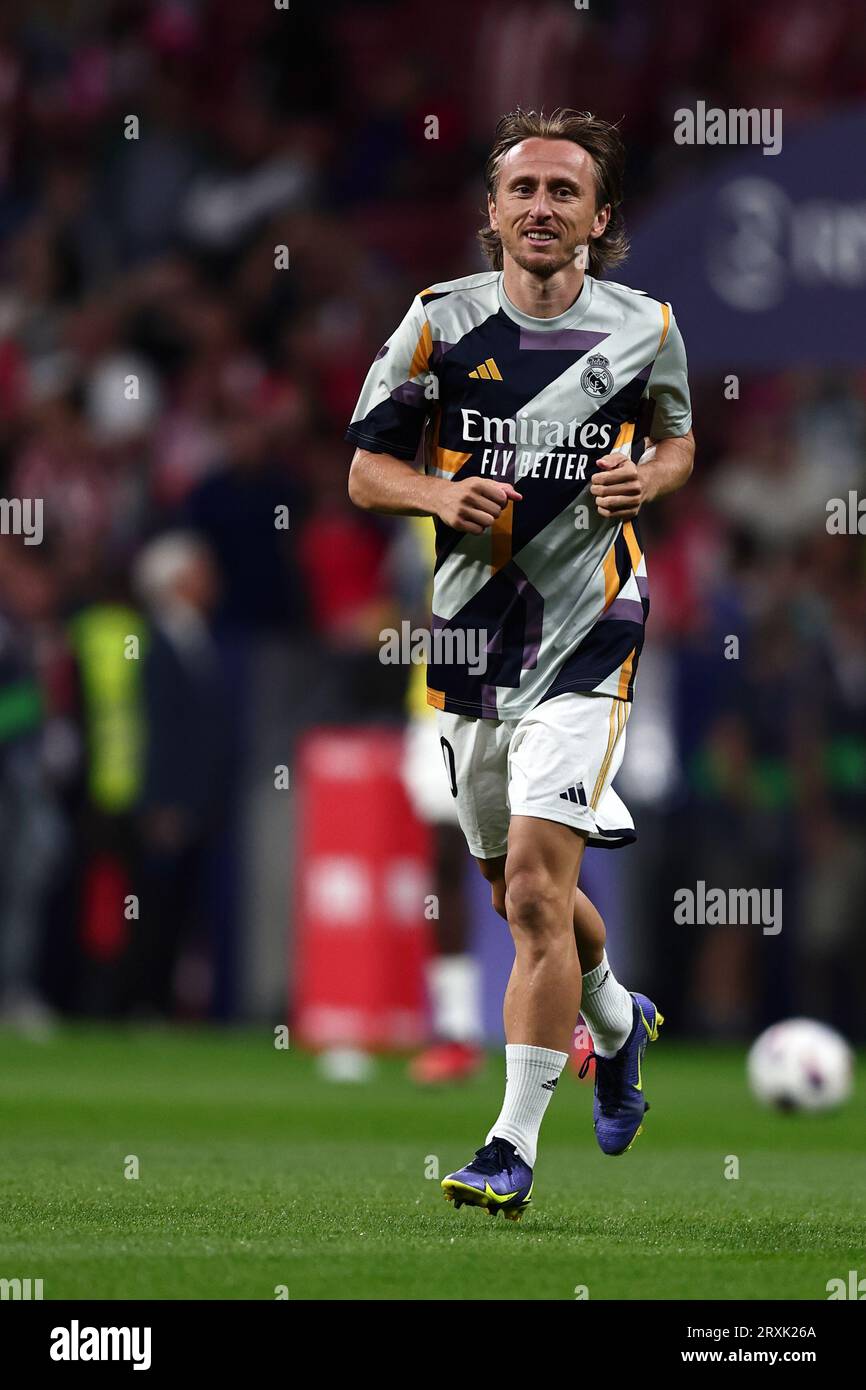 Luka Modric of Real Madrid Cf during warm up before the La Liga match ...