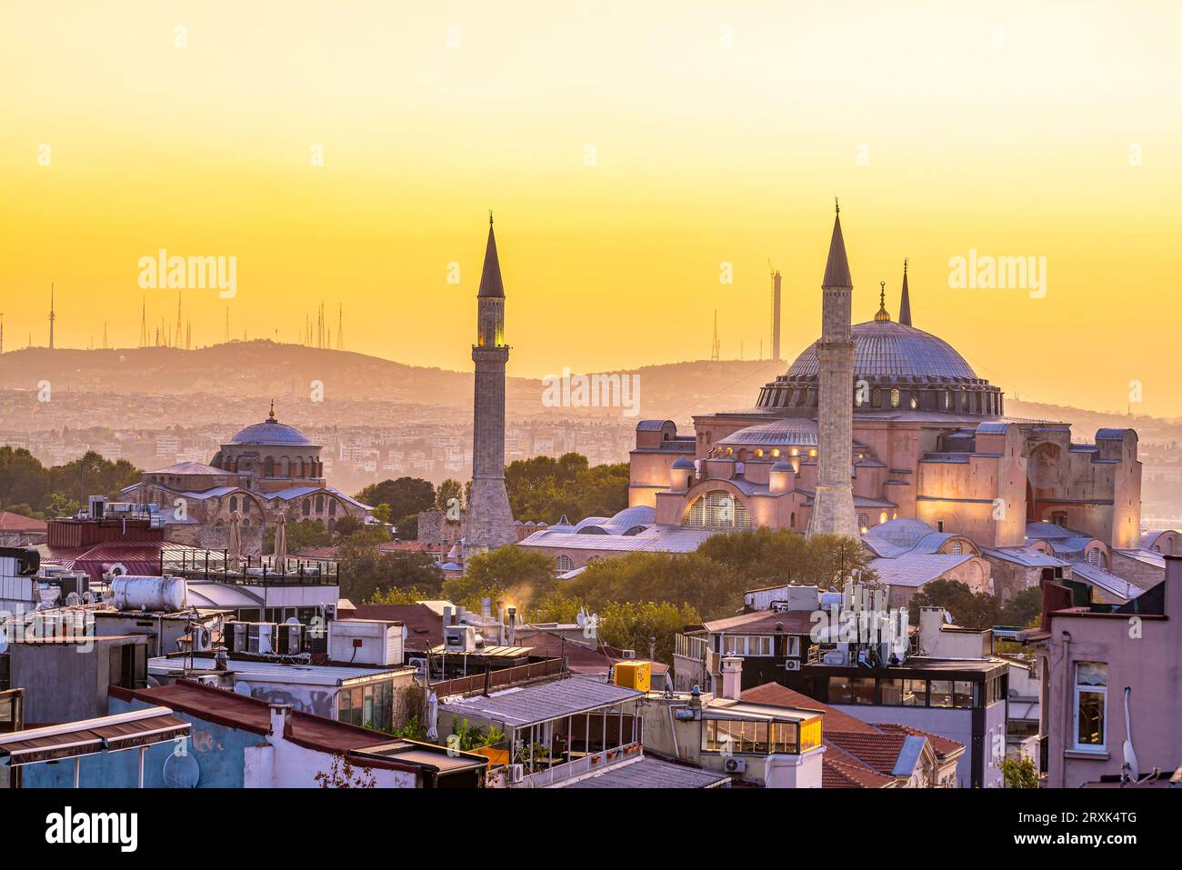 Hagia sophia view sunrise hi-res stock photography and images - Alamy
