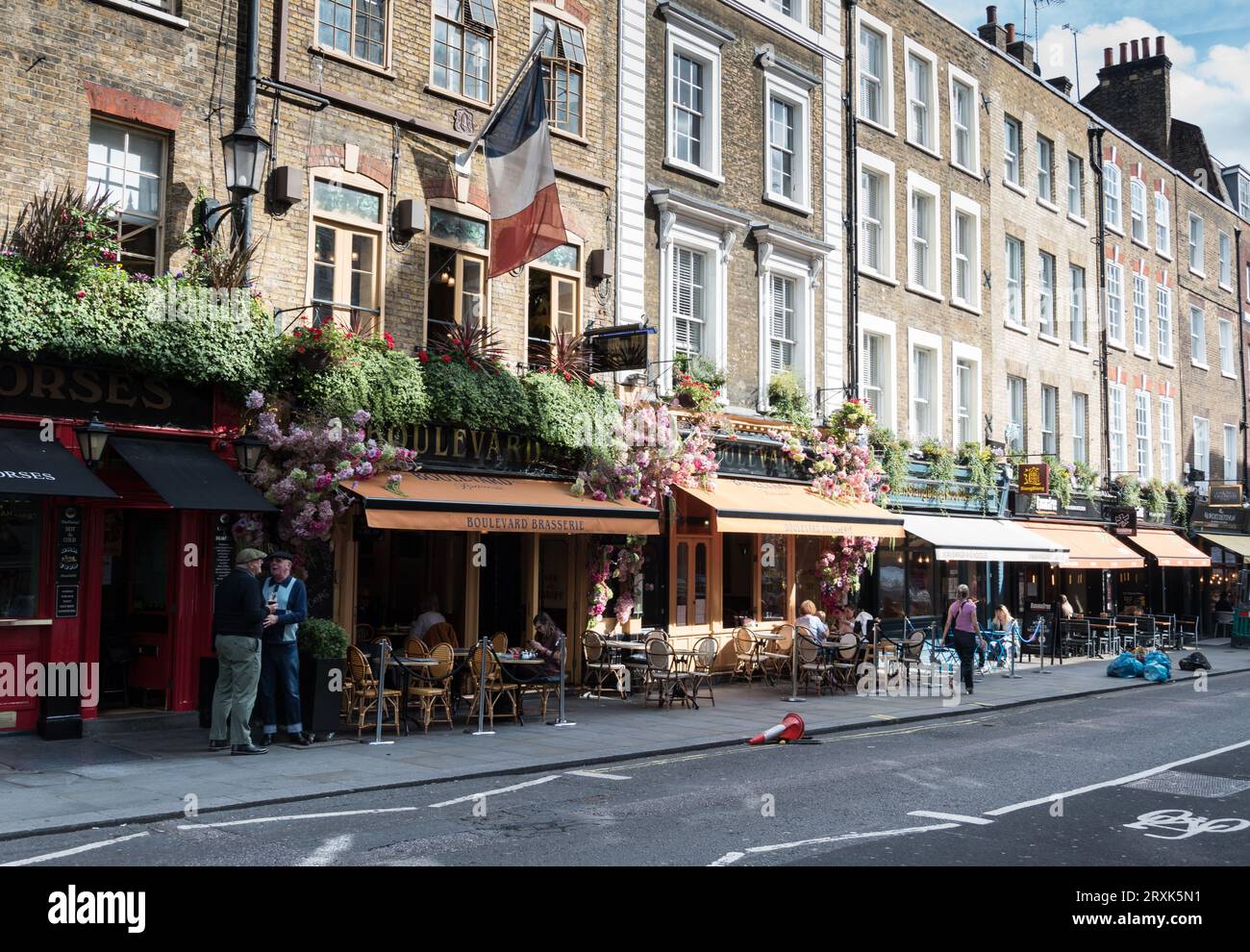 Traditional Boulevard Brasserie on Wellington Street, Covent Garden, London, WC2, England, U.K. Stock Photo