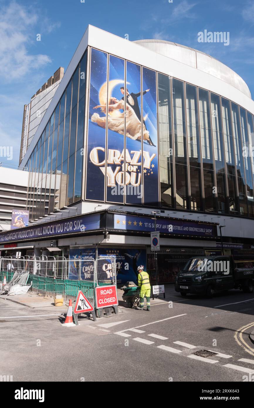 Crazy For You, the award-winning musical, at the Gillian Lynne Theatre, Drury Lane, London, WC2, England, U.K. Stock Photo