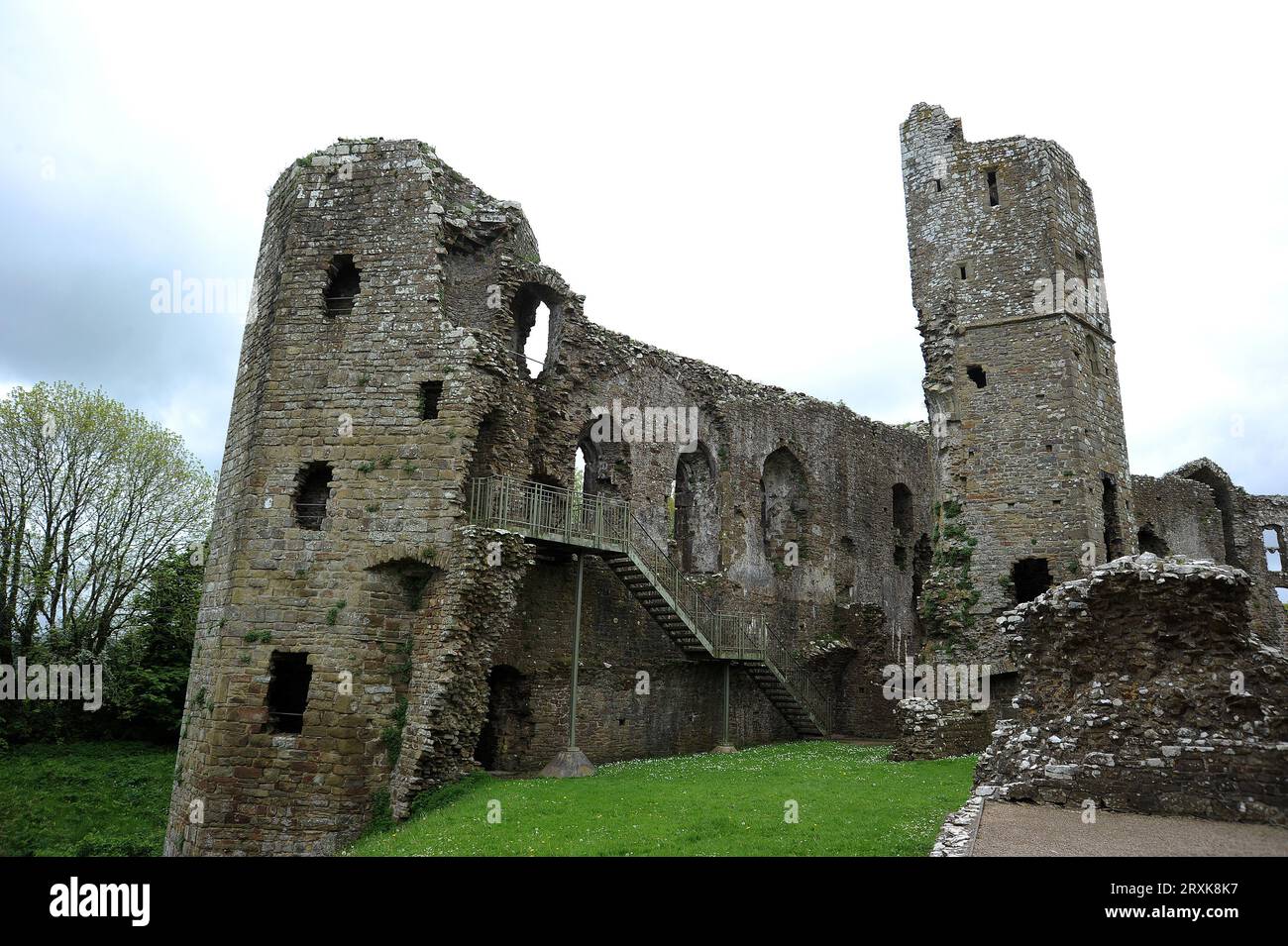 Interior of Llawhaden Castle Stock Photo - Alamy