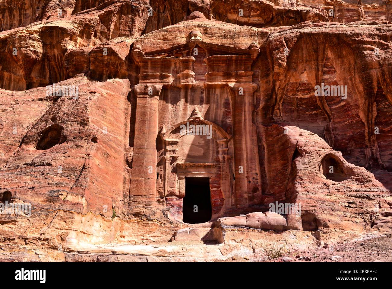 The Renaissance Tomb, Petra, Jordan, believed to be dated to 2nd Century B.C. Stock Photo