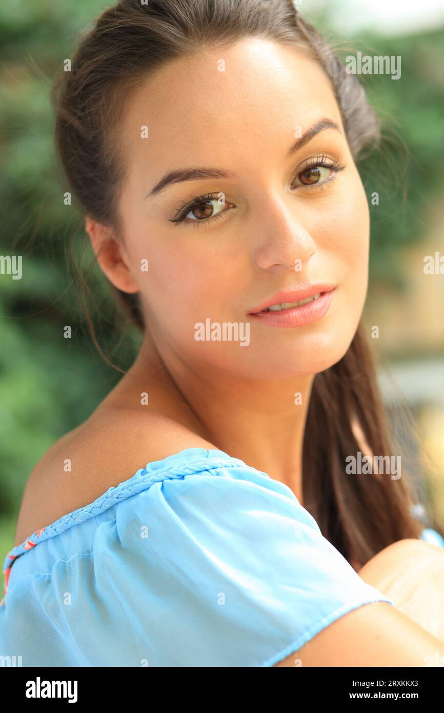 One attractive adult woman hi-res stock photography and images - Alamy