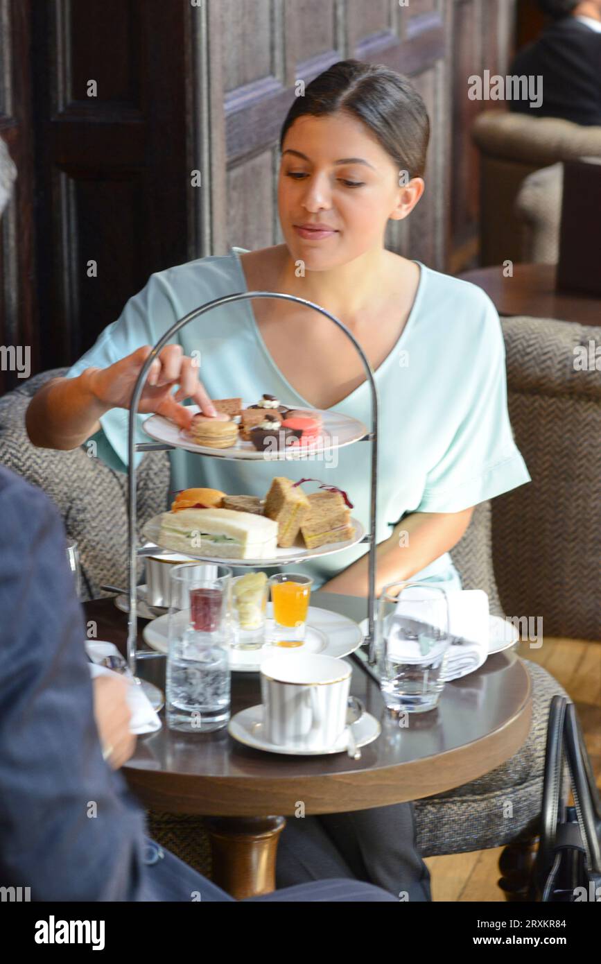 Businesspeople meeting at cafe Stock Photo