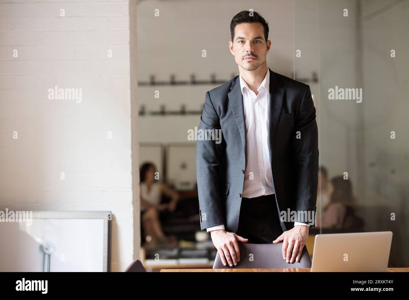Portrait of businessman in office Stock Photo