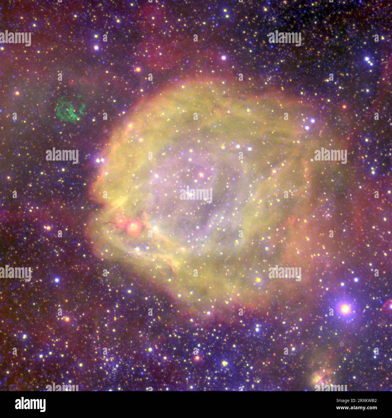 The nebula LHA 115-N 76A in the Tucana Constellation Stock Photo