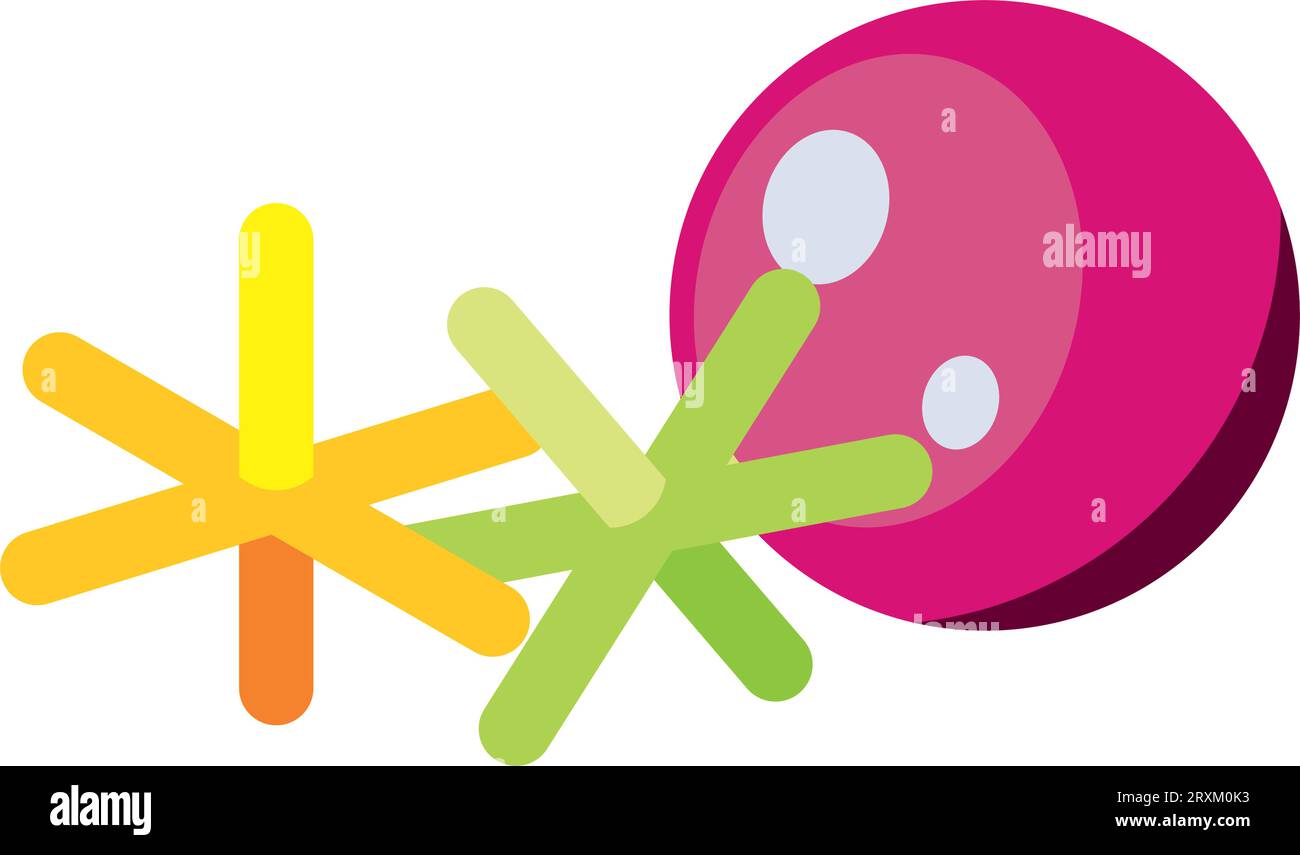 ball and jacks game Stock Vector Image & Art Alamy