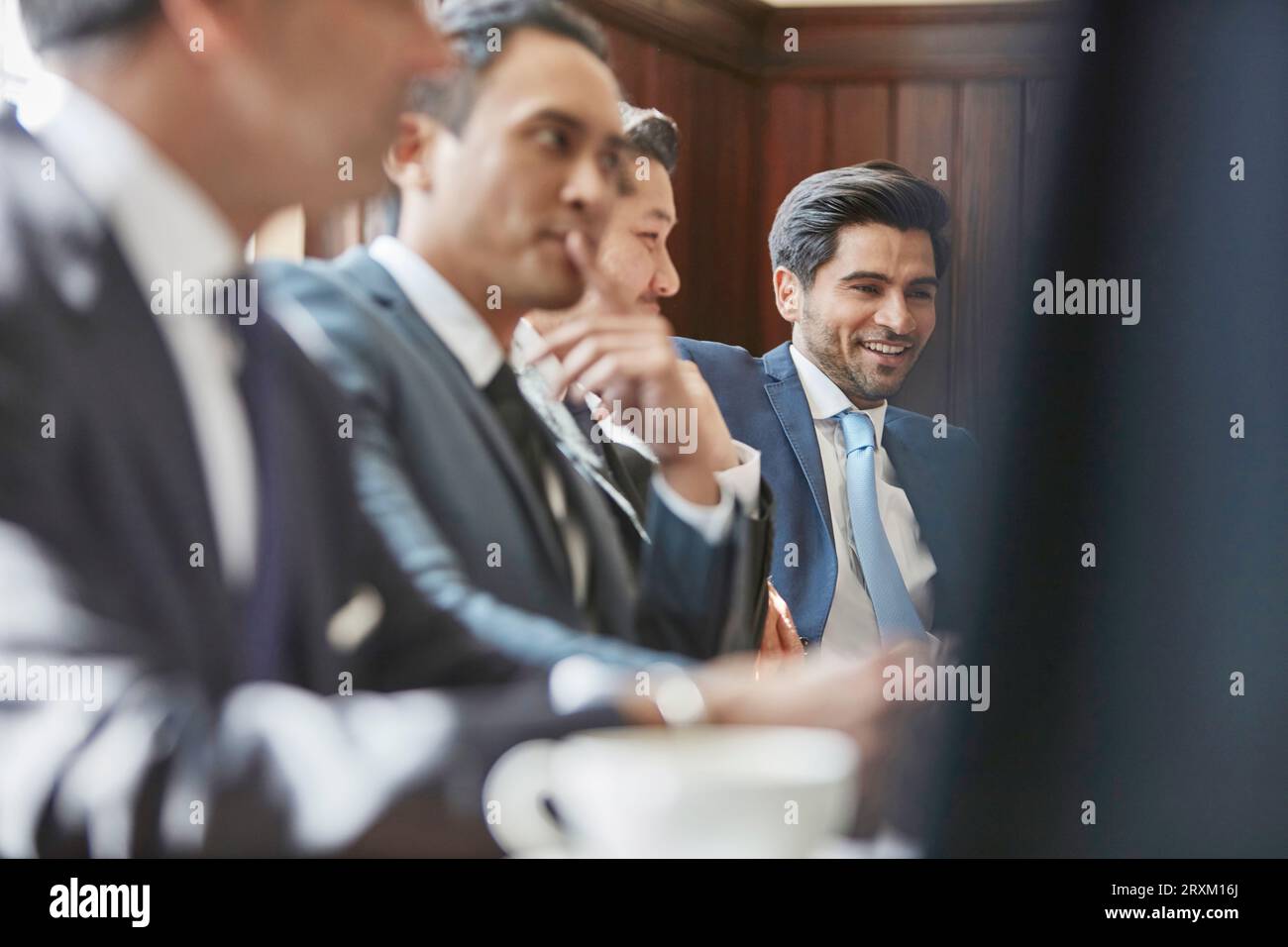 Businessmen during meeting Stock Photo