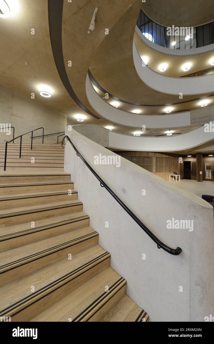 Staircase in office building Stock Photo
