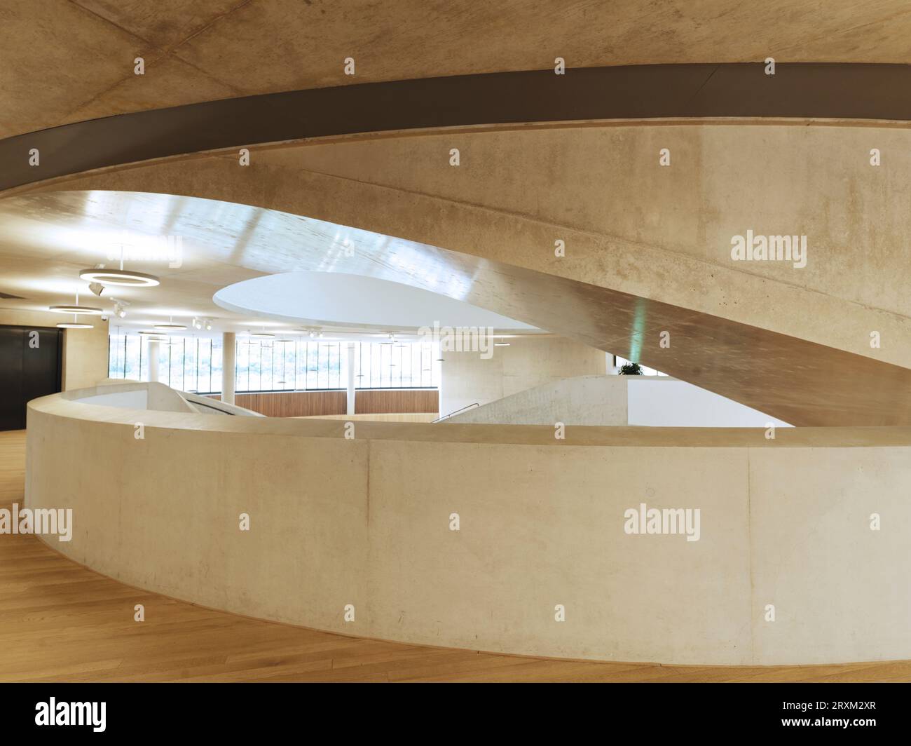 Concrete and wood interior Stock Photo