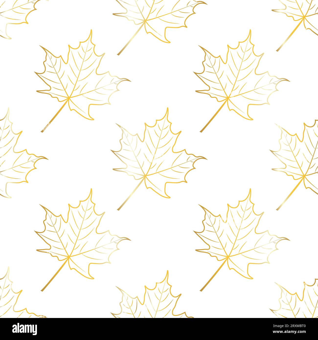 Fall leaf seamless pattern. Autumn foliage. Background for your design wallpapers, pattern fills, web page, surface textures. Vector illustration Stock Vector