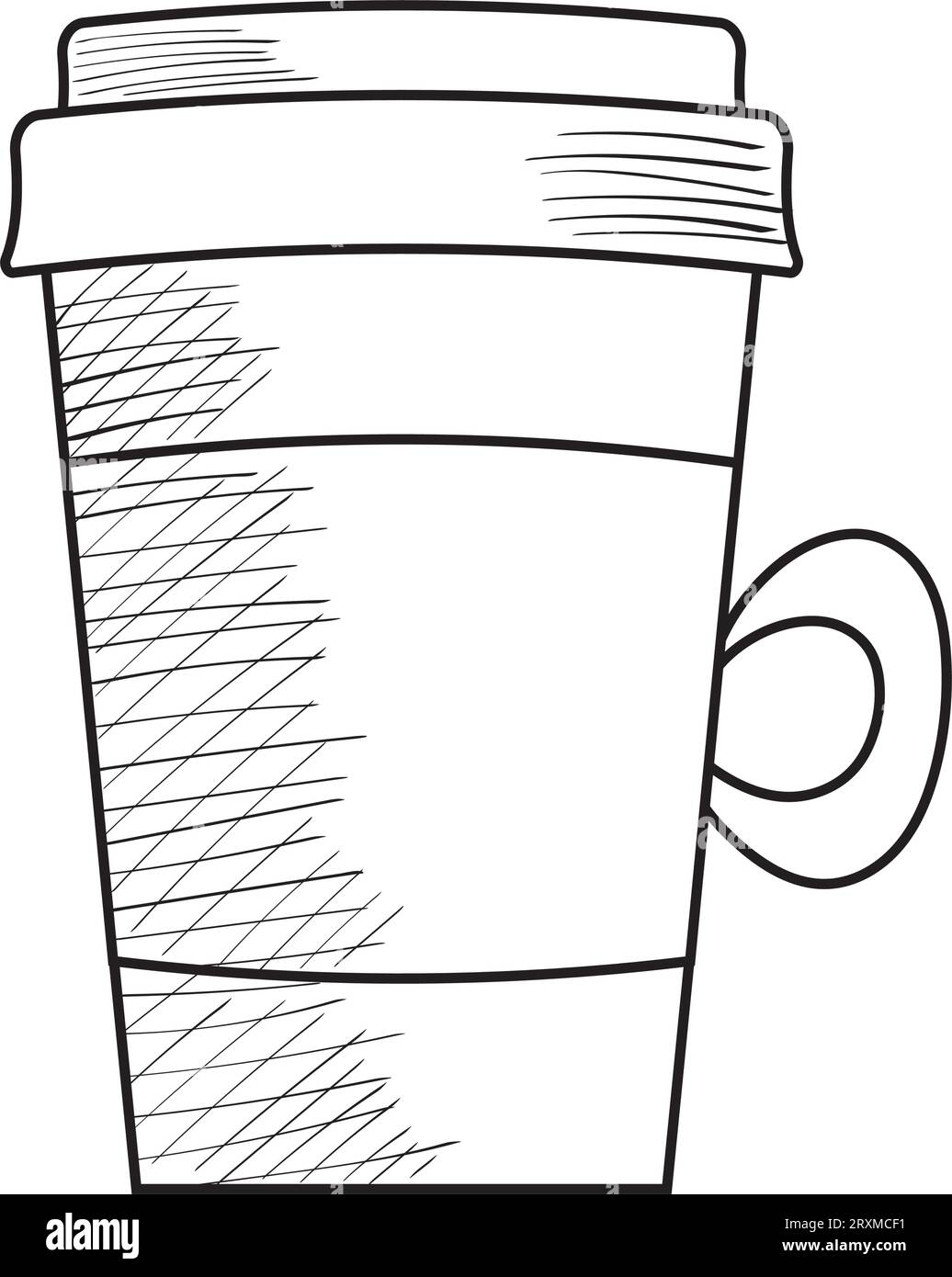 eco coffee cup draw design Stock Vector Image & Art Alamy