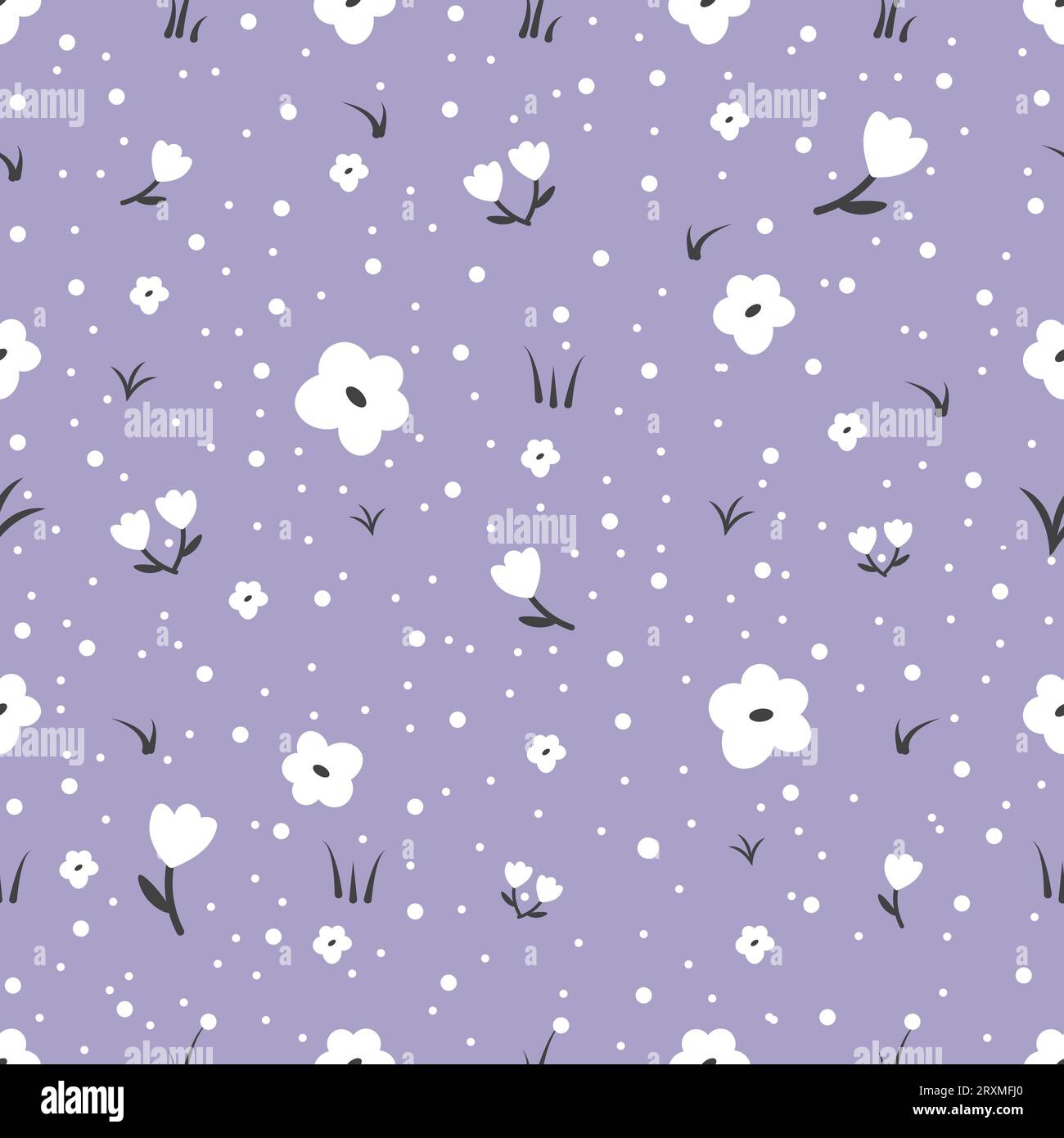 Floral seamless pattern with small flowers. Pretty for fabric, textile ...