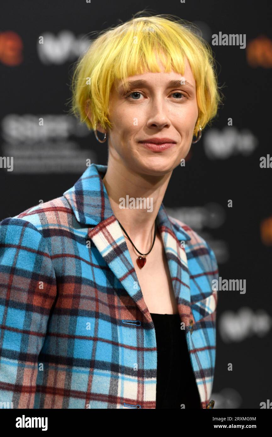 Ingrid Garcia Jonsson bei der Pressekonferenz zum Kinofilm  'Un amor' auf dem 71. Internationalen Filmfestival San Sebastian / Festival Internacional de Cine de San Sebastián im Kursaal. San Sebastian, 26.09.2023 Stock Photo