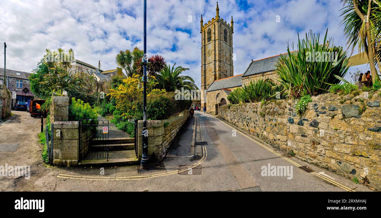 Garden in front of St Las Church, St Ives, England, UK Stock Photo Alamy