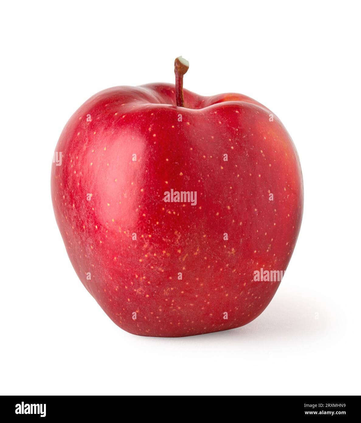 Fresh red apple isolated on white, with clipping path Stock Photo