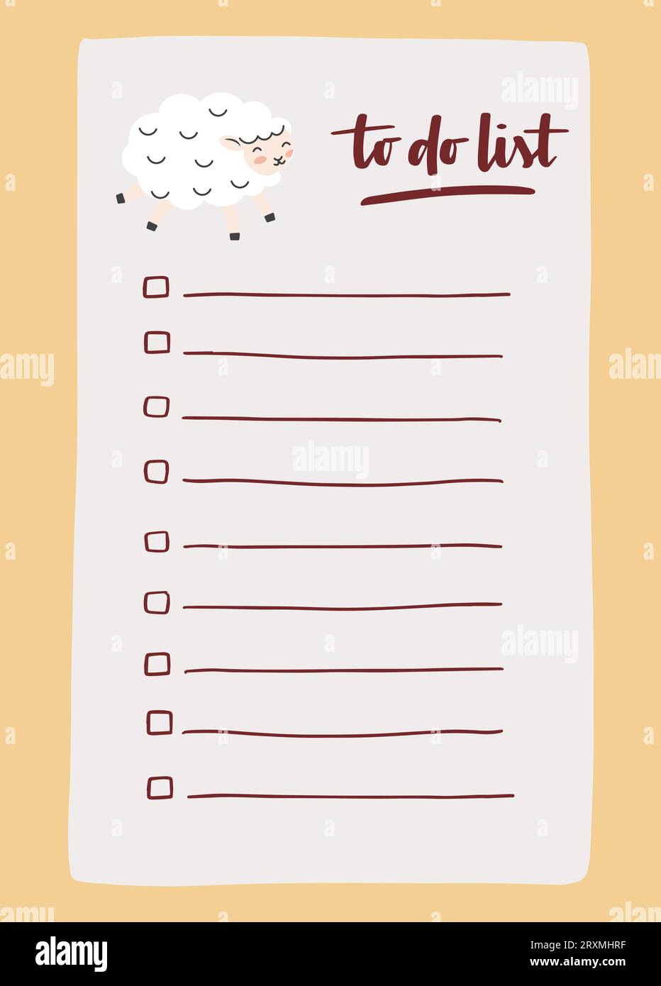 Cute Printable to Do List Template to do list Cute Printable to Do List Template to do list