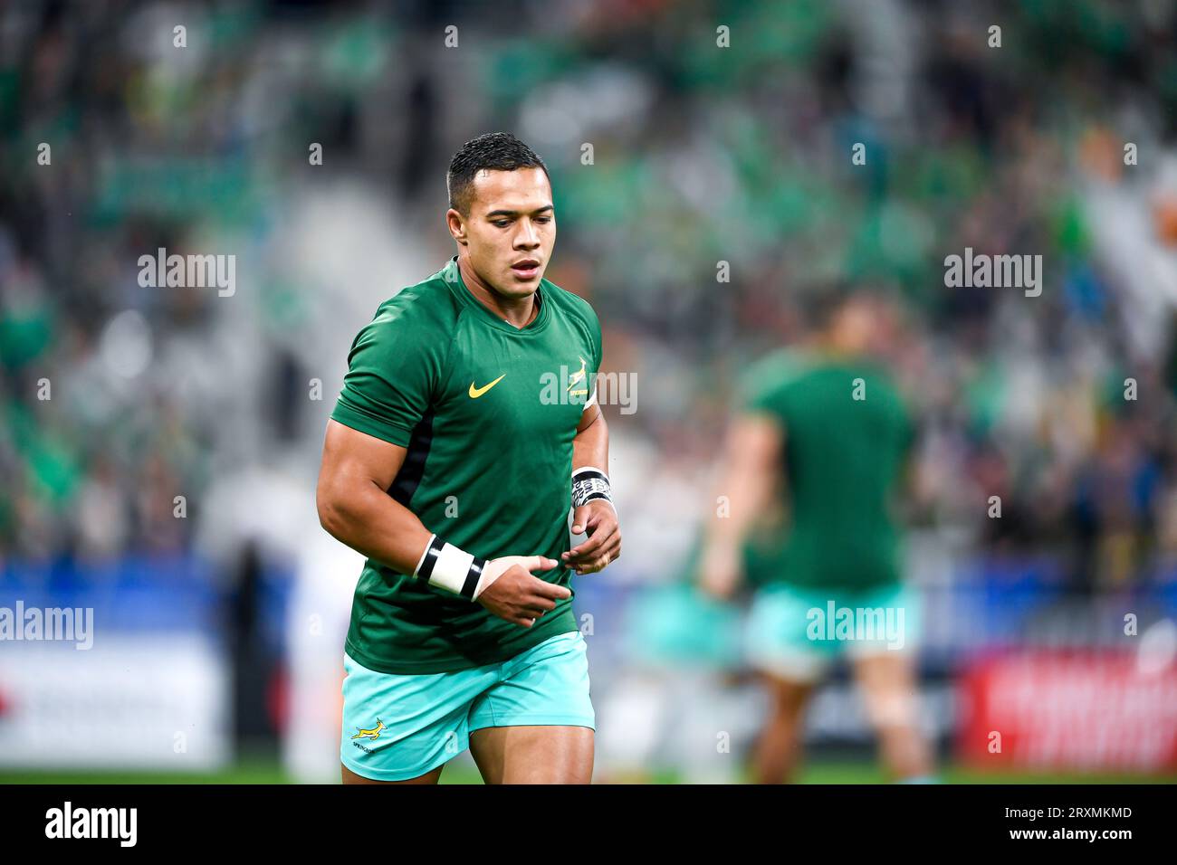 Cheslin Kolbe during the World Cup RWC 2023, rugby union match between South Africa (Springboks) and Ireland on September 23, 2023 at Stade de France in Saint-Denis near Paris. Stock Photo