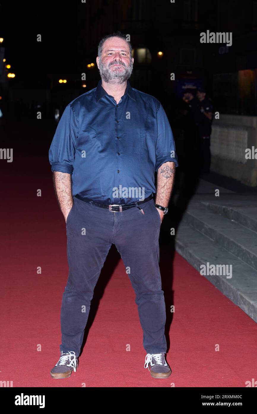 SAN SEBASTIAN, SPAIN - SEPTEMBER 22: Maria Galiana, Ana Duato, Carmen Climent, Paloma Bloyd, Irene Visedo and Pablo River at photocall for premiere serie''Cuentame como paso'' during the 71th San Sebastian Film Festival in San Sebastian, Spain, on Sunday, 24 September, 2023. (Photo by Yurena Paniagua/COOLMedia/NurPhoto) Credit: NurPhoto SRL/Alamy Live News Stock Photo