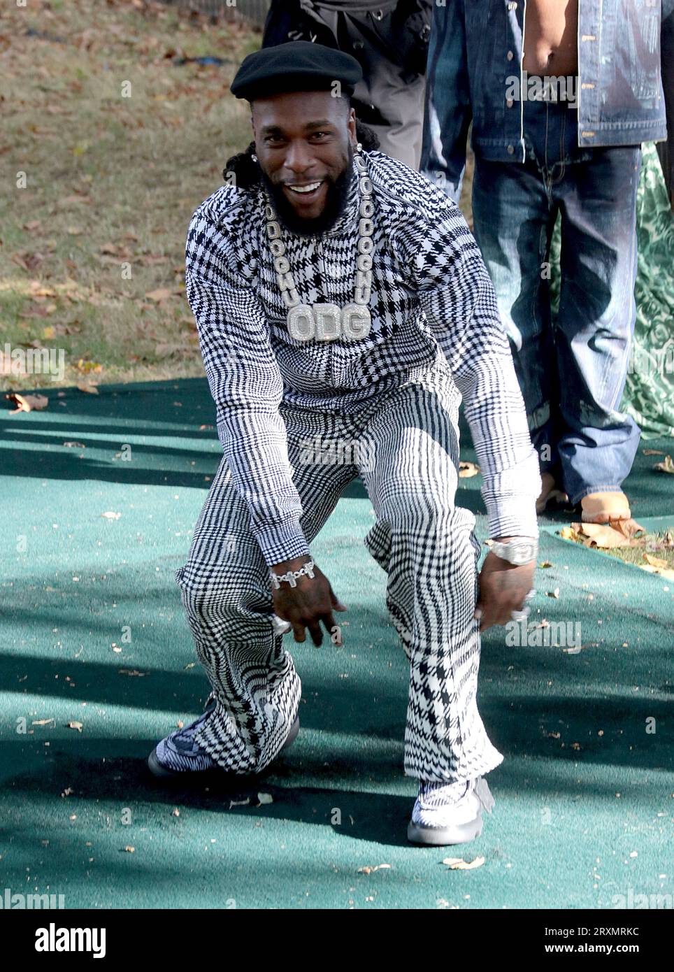 Sep 18, 2023 - London, England, UK - Burna Boy arriving at the  