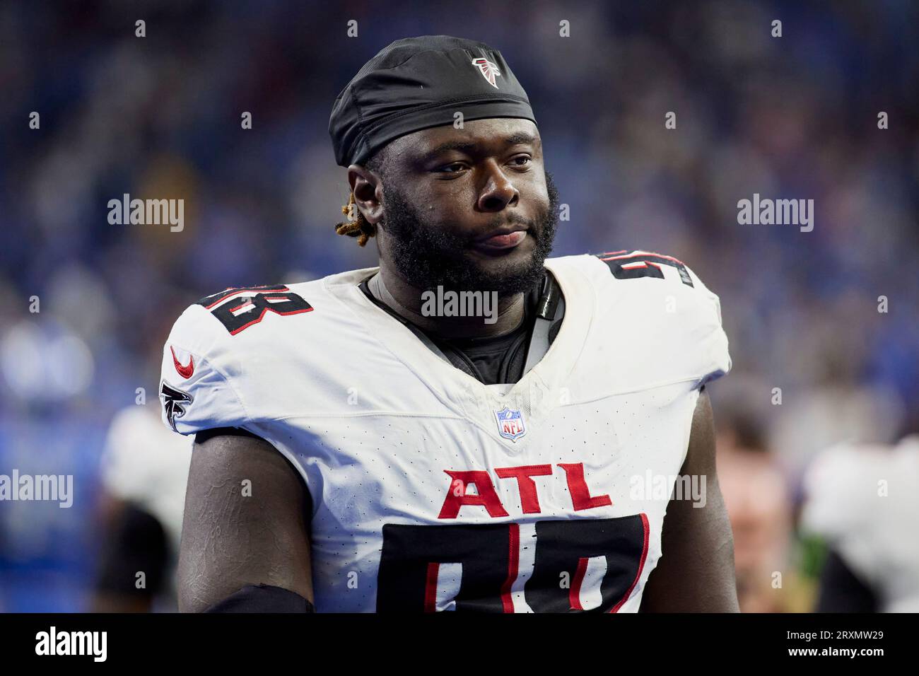 Atlanta Falcons defensive tackle Timmy Horne (93) pictured before an NFL  football game against the Washington Commanders, Sunday, November 27, 2022  in Landover. (AP Photo/Daniel Kucin Jr Stock Photo - Alamy