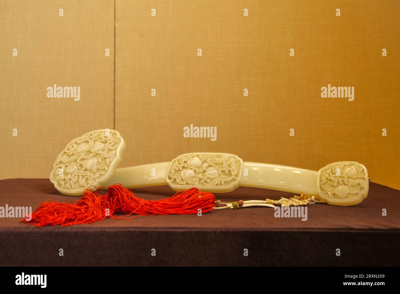 Exquisite jade and stones are found in the Eastern Tombs of the Qing Dynasty, North China Stock Photo