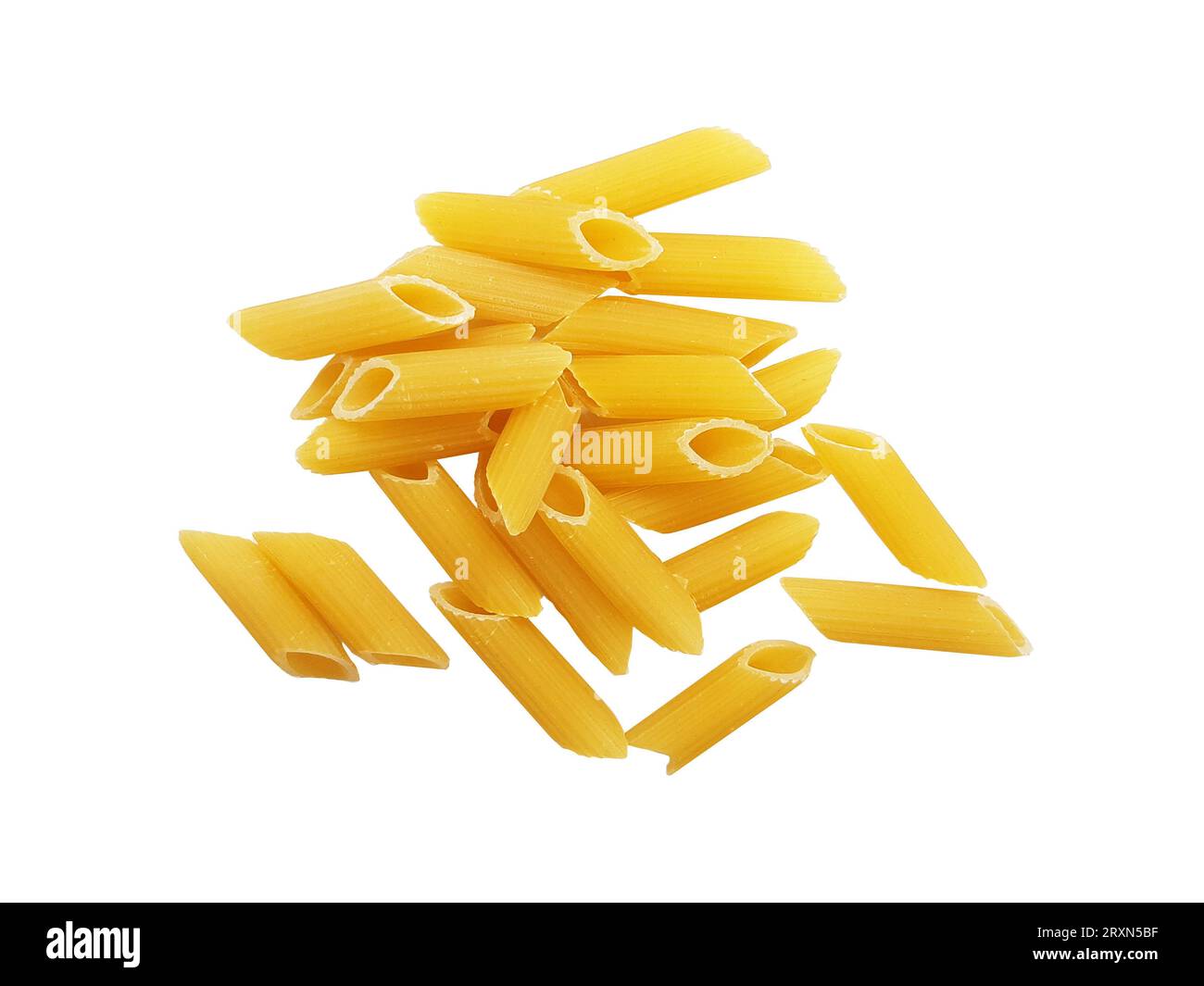 Pasta isolated closeup on a white background Stock Photo - Alamy