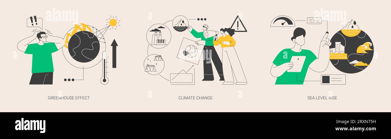 Global warming abstract concept vector illustrations Stock Vector Image ...