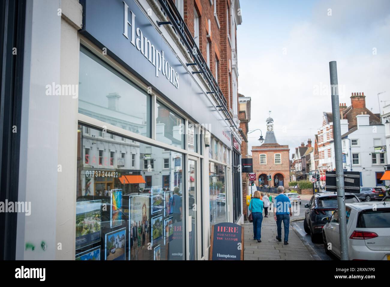 Reigate, Surrey, UK September 26, 2023 Hamptons Estate Agent on
