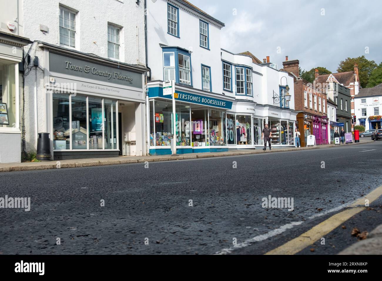 Reigate, Surrey, UK September 26, 2023 Reigate High Street in the