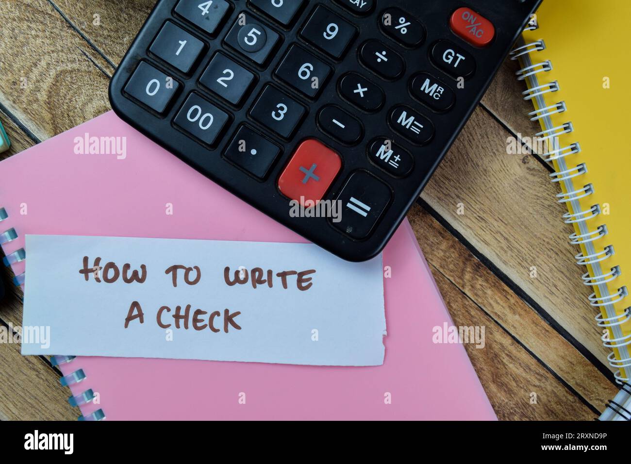 Concept of How To Write A Check write on sticky notes with stethoscope ...