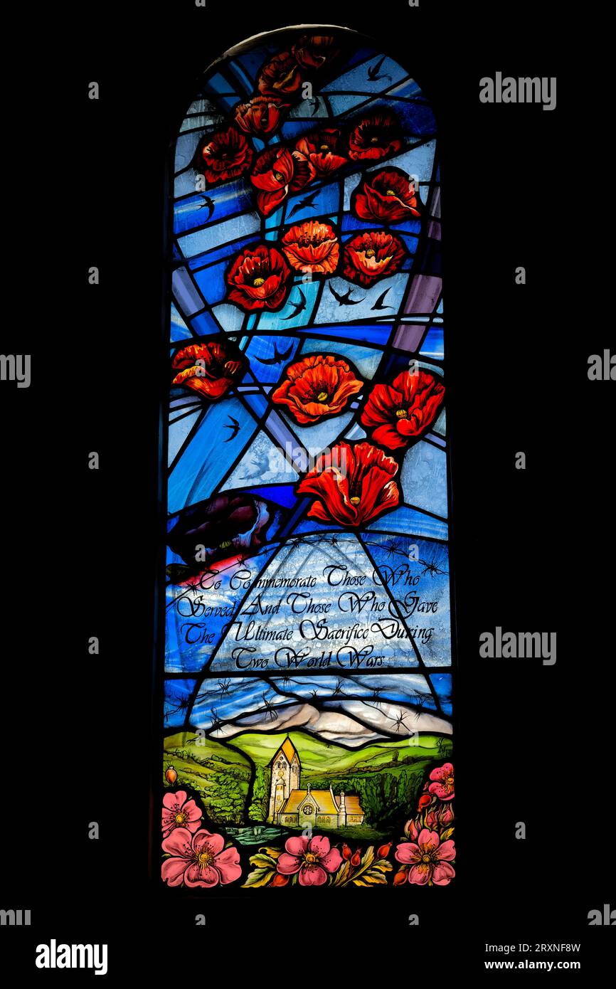 Sunlight through stained glass window hires stock photography and