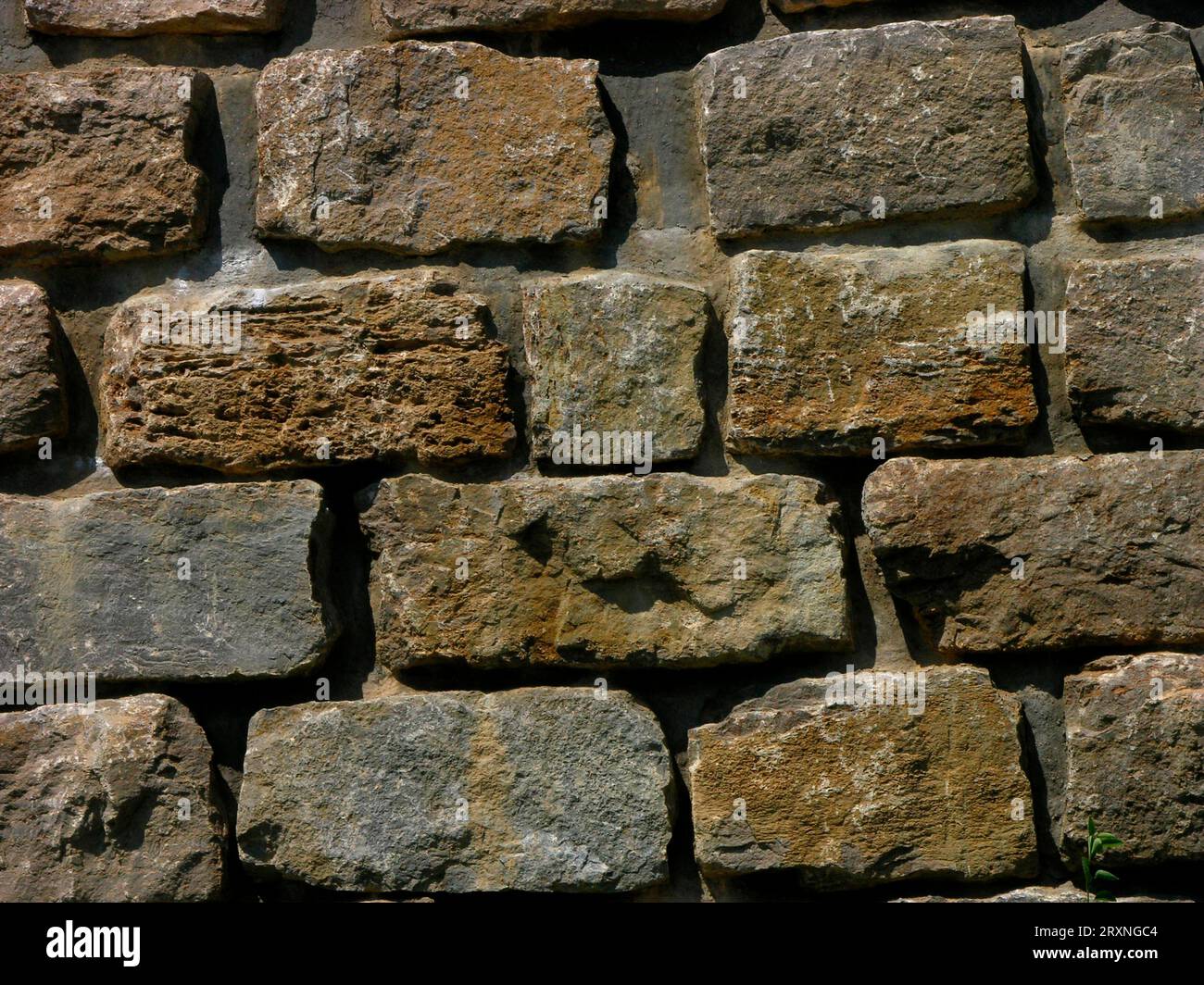 Natural stone wall Stock Photo
