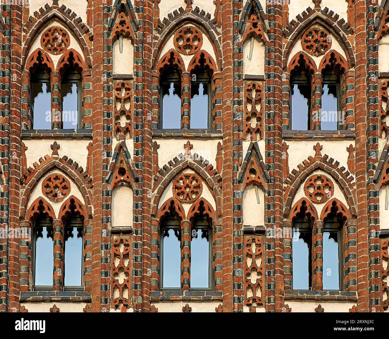 Ancient facade of Hanse house Stock Photo - Alamy