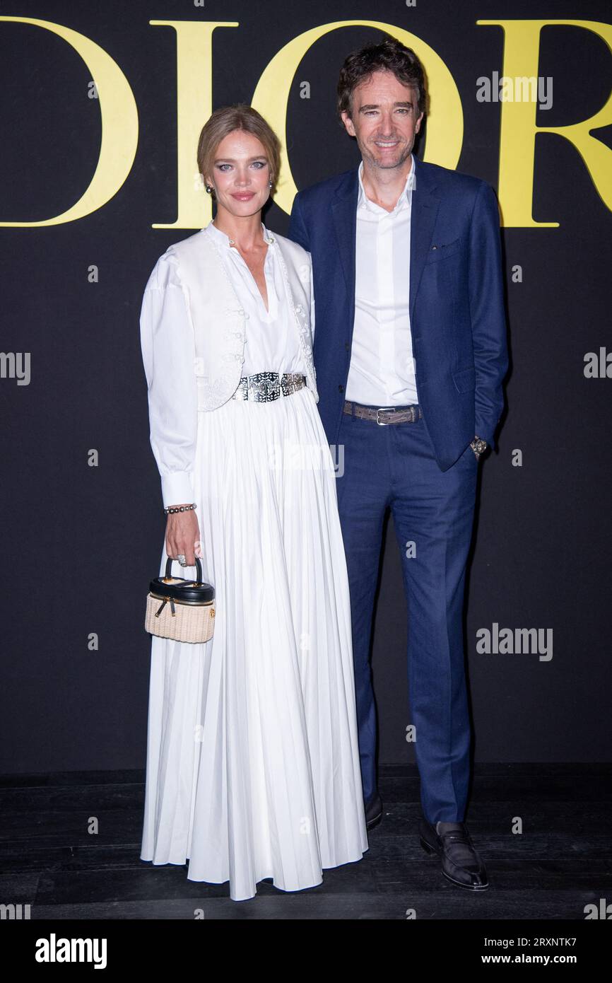 Paris, France. 26th Sep, 2023. Antoine Arnault and Natalia Vodianova  attending the Dior Womenswear Spring/Summer 2024 show as part of Paris  Fashion Week in Paris, France on September 26, 2023. Photo by, image size:866x1390