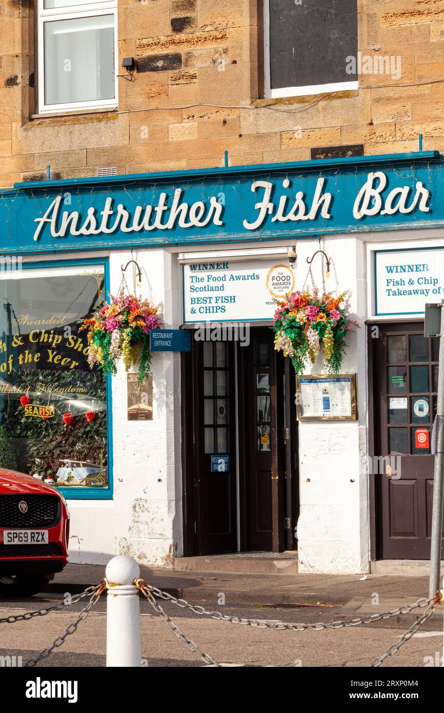 The famous Anstruther Fish Bar, Fife, Scotland Stock Photo