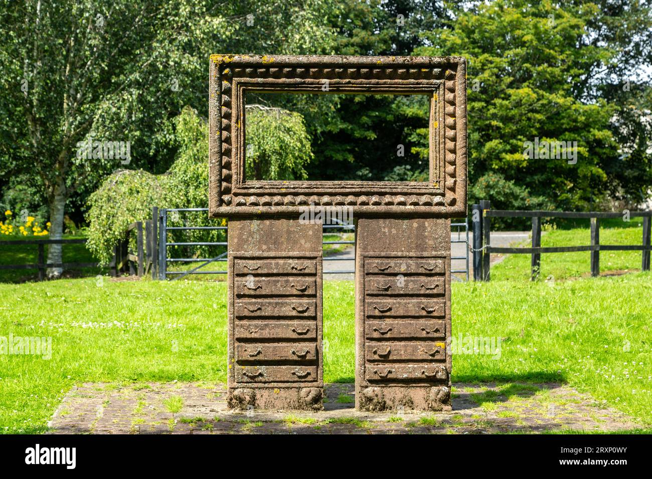 Victorian Picture Frame, Glenrothes Stock Photo