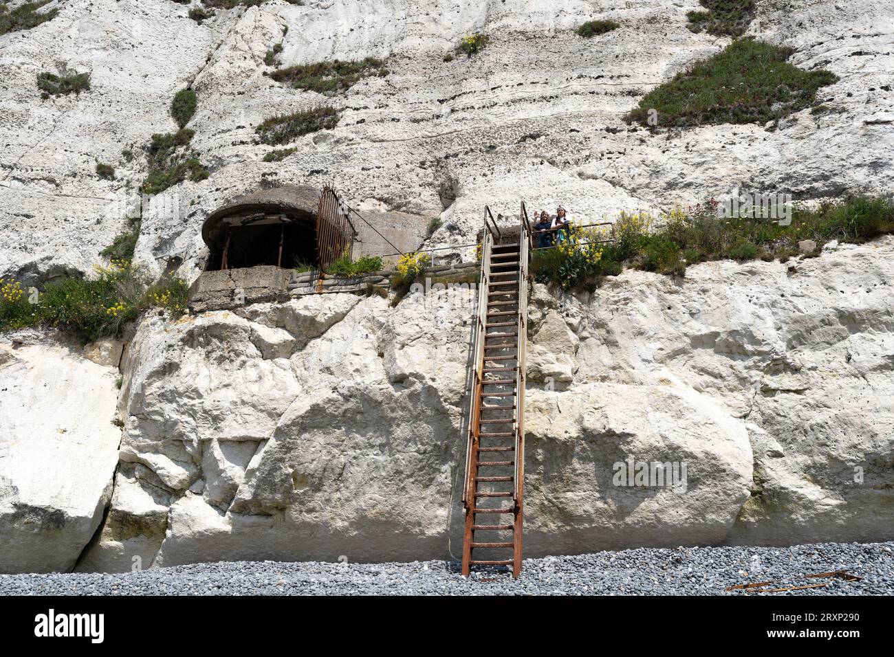 Wooden cliff stairs hi-res stock photography and images - Alamy