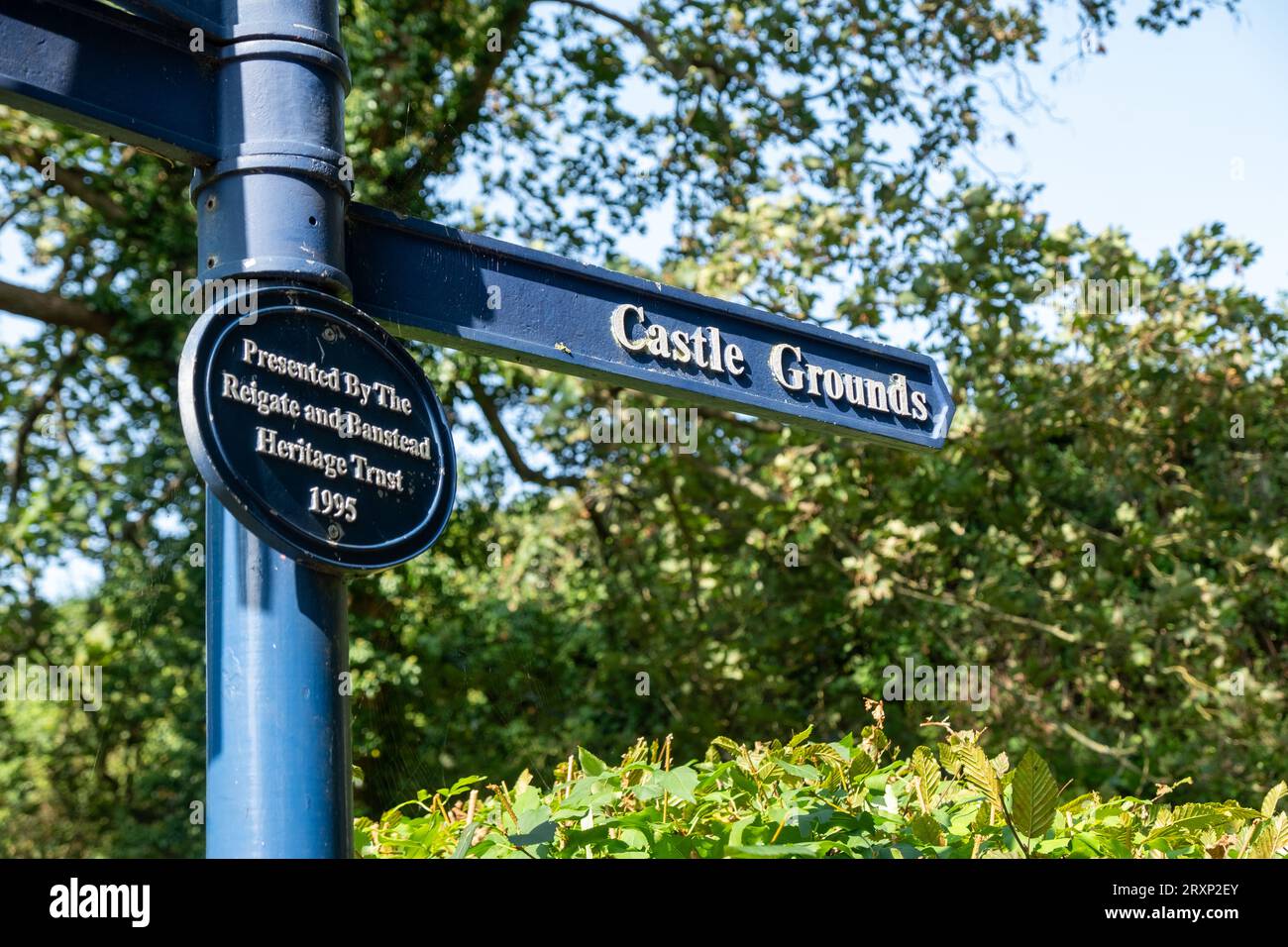 Reigate castle castle grounds surrey hires stock photography and