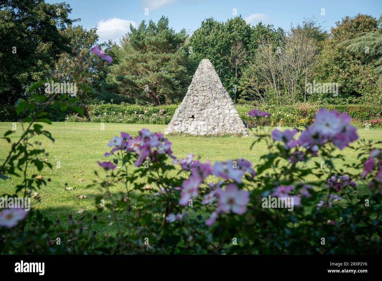 Reigate, Surrey, UK- September 26, 2023: Castle Grounds in Reigate, open green space public park area Stock Photo