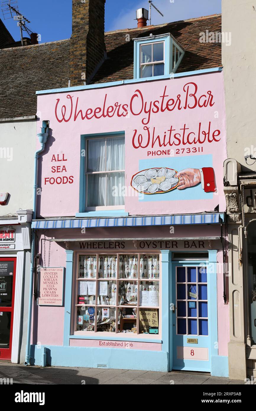 Wheelers Oyster Bar, High Street, Whitstable, Kent, England, Great Britain, United Kingdom, UK, Europe Stock Photo