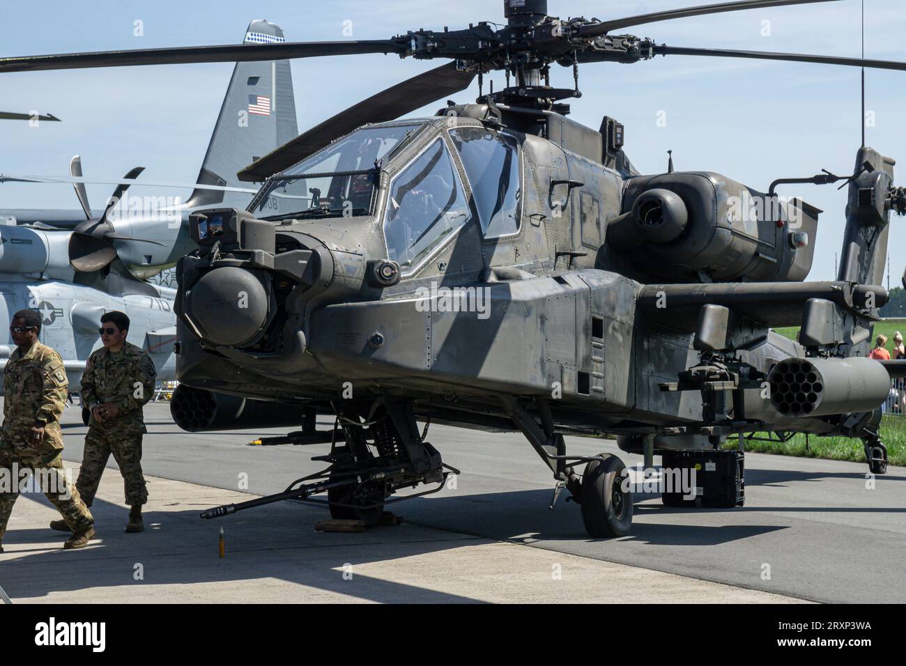 AH-64D Apache, Berlin, Germany Stock Photo