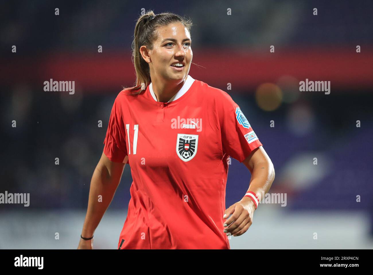 Marina Georgieva (11 Austria) during the UEFA womens nations league match Austria v France at Viola Park in Vienna, Austria (Tom Seiss/SPP) Credit: SPP Sport Press Photo. /Alamy Live News Stock Photo