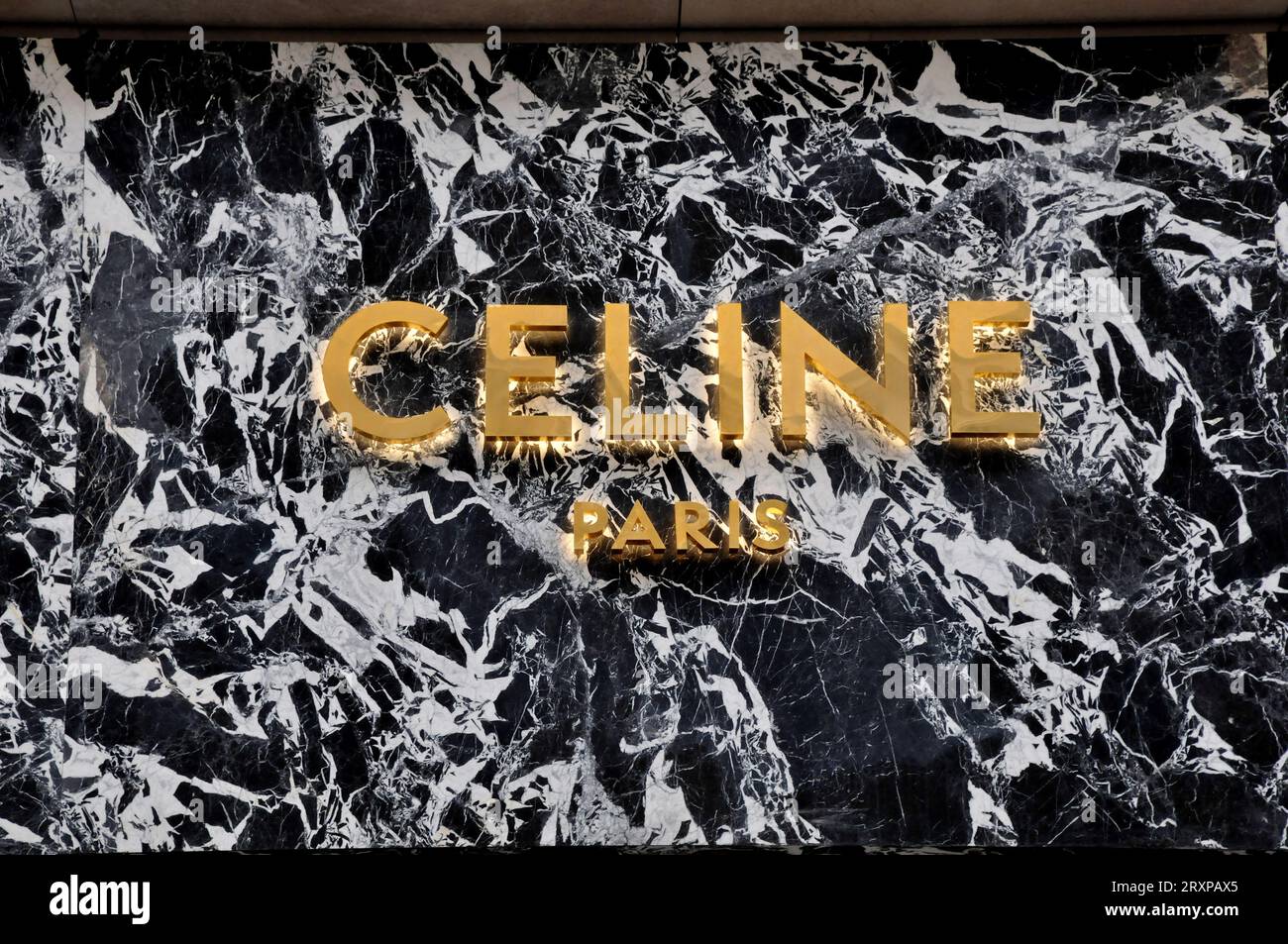 Frankfurt,Germany, 03/01/2020: Logo of Celine, Paris on a store in Frankfrt  am Main Stock Photo - Alamy