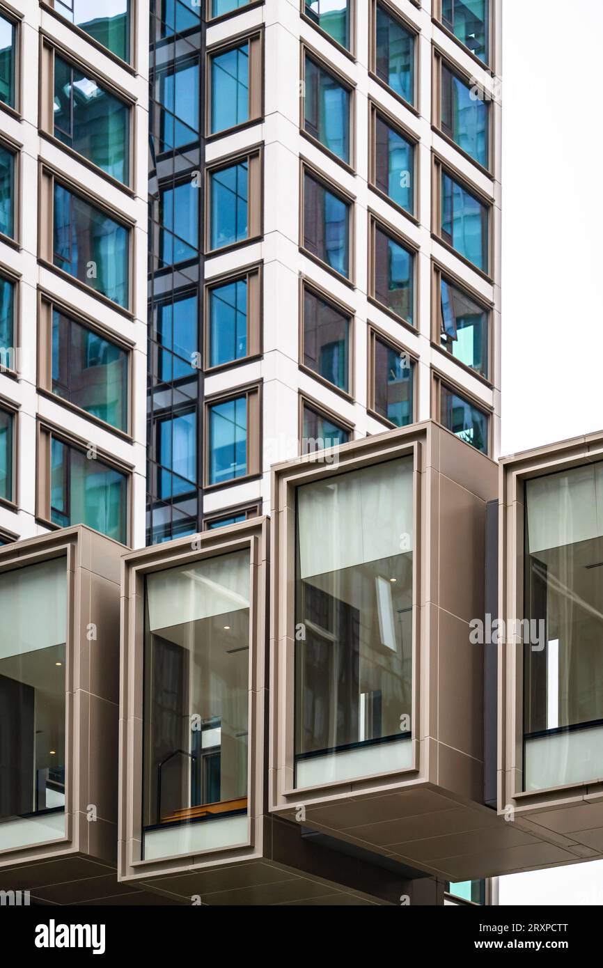 Architectural design of a modern modular multi-story residential metal ...