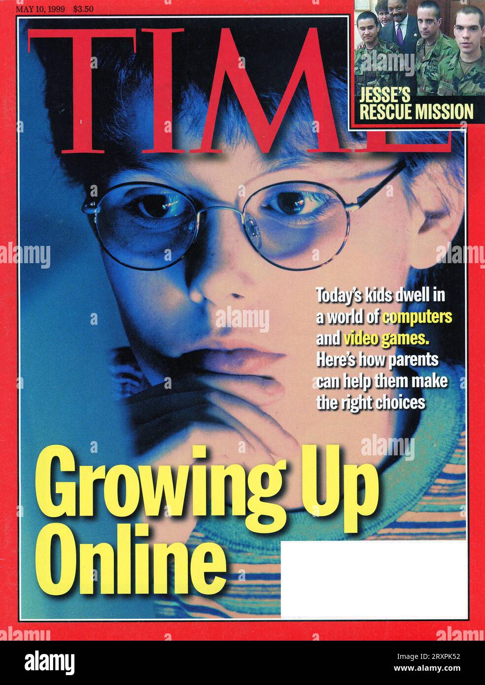 Vintage 'Time' Magazine 10 May 1999 issue Cover, USA Stock Photo