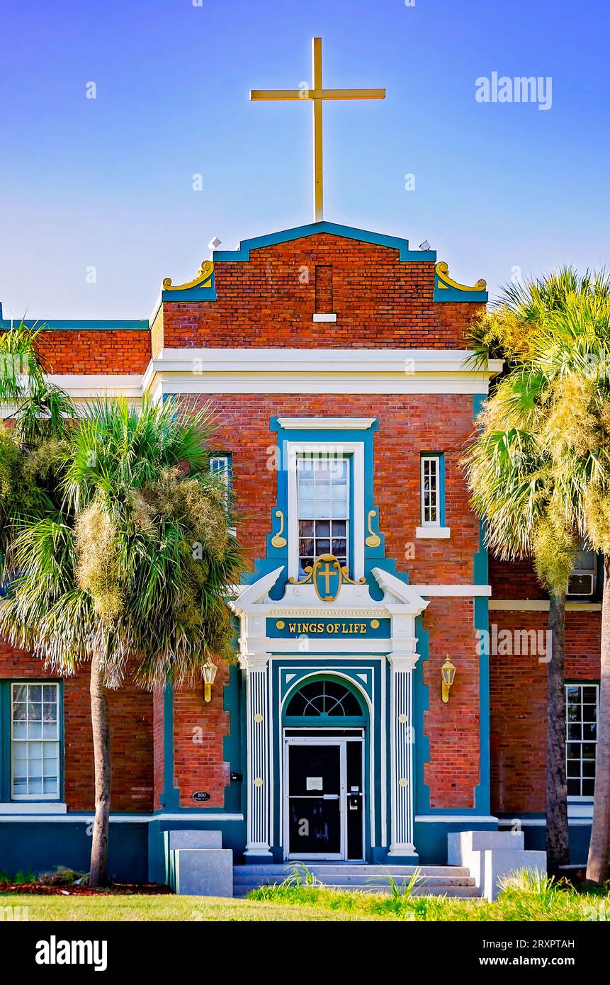 Wings of Life, located in the former St. Joseph’s Catholic School, is pictured, Sept. 23, 2023, in Mobile, Alabama. Stock Photo