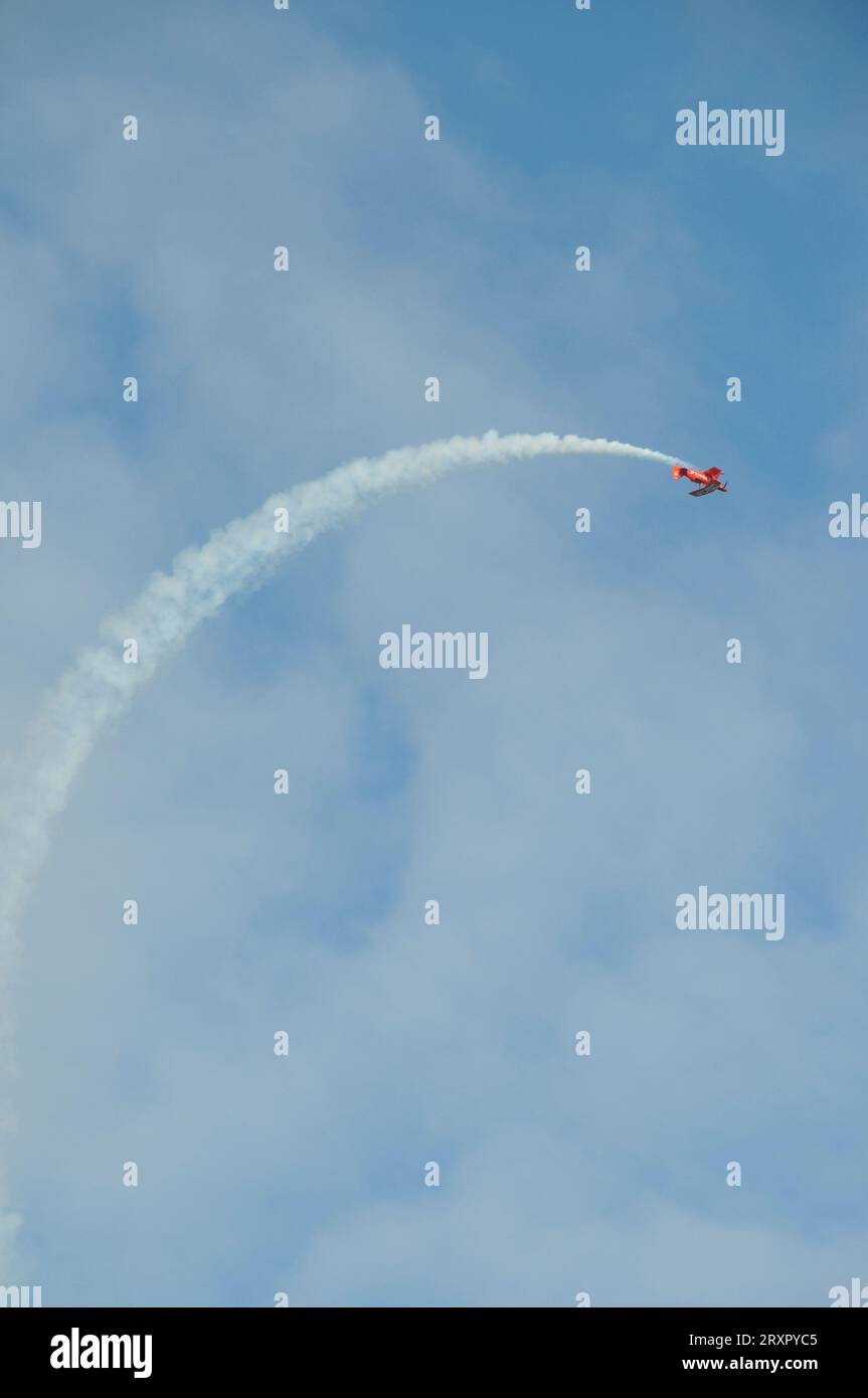 Aircraft Performing Acrobatics in Air Show Stock Photo Alamy
