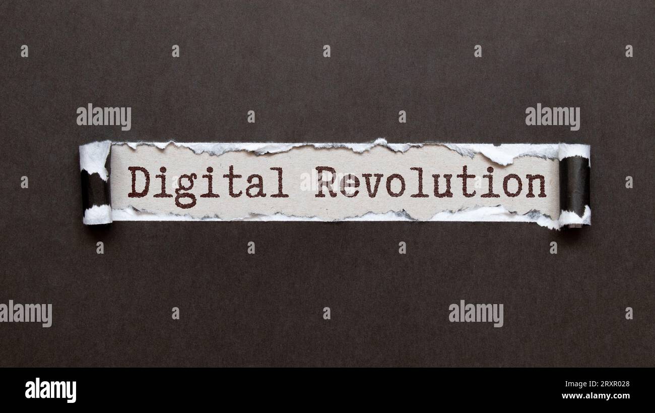 INDUSTRIAL REVOLUTION text on sticky on chart, business Stock Photo - Alamy