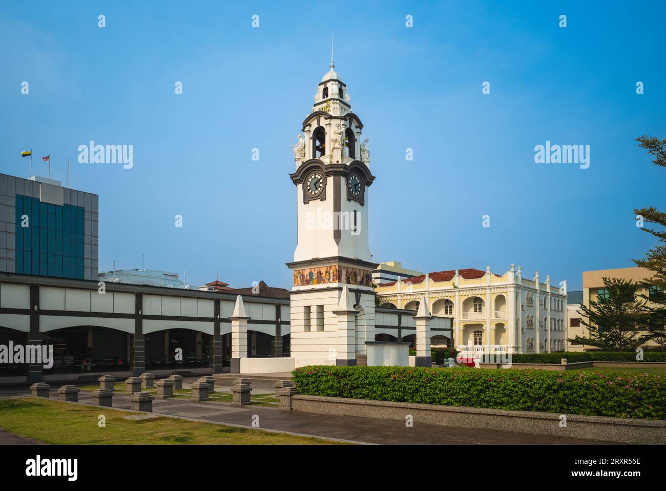 Birch Memorial Clock Tower in Ipoh, Kinta District, Perak, Malaysia Stock Photo